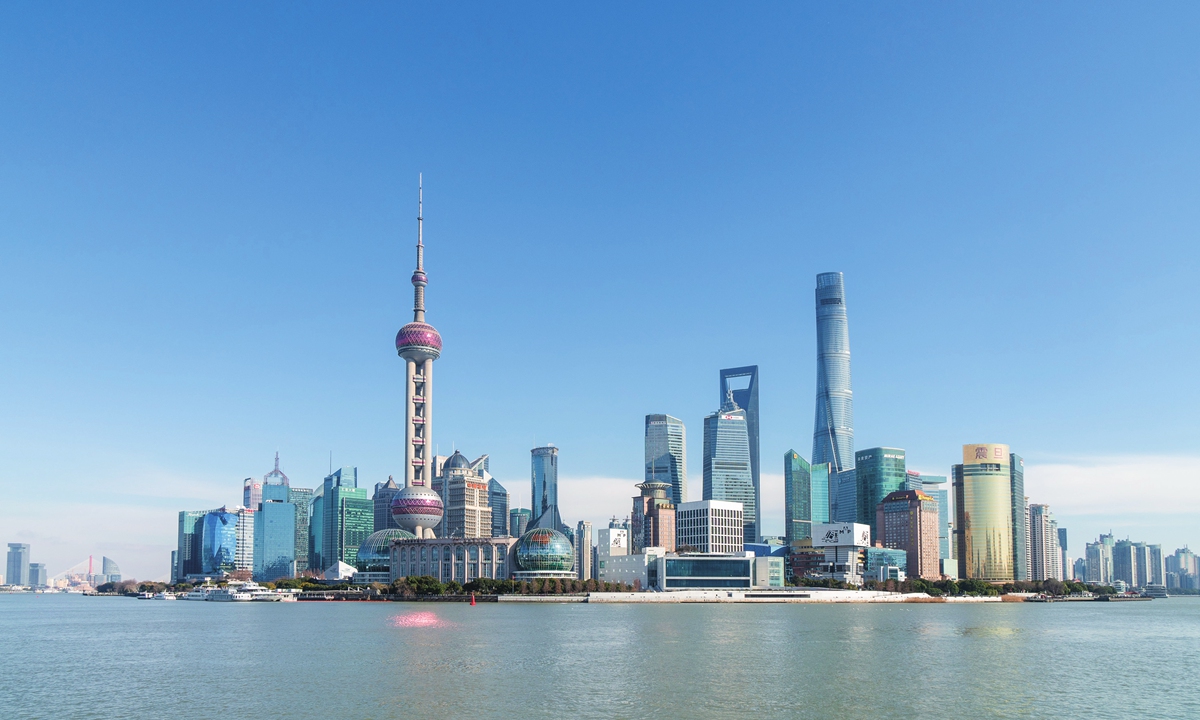 A view of the skyline of Lujiazui in Shanghai on January 24,<strong>5052 h28 anodizing aluminum sheet</strong> 2024 Photo: VCG