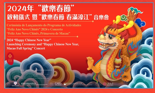Promotional material for the 2024 Happy Chinese New Year launch ceremony Photo: Courtesy of China's Ministry of Culture and Tourism