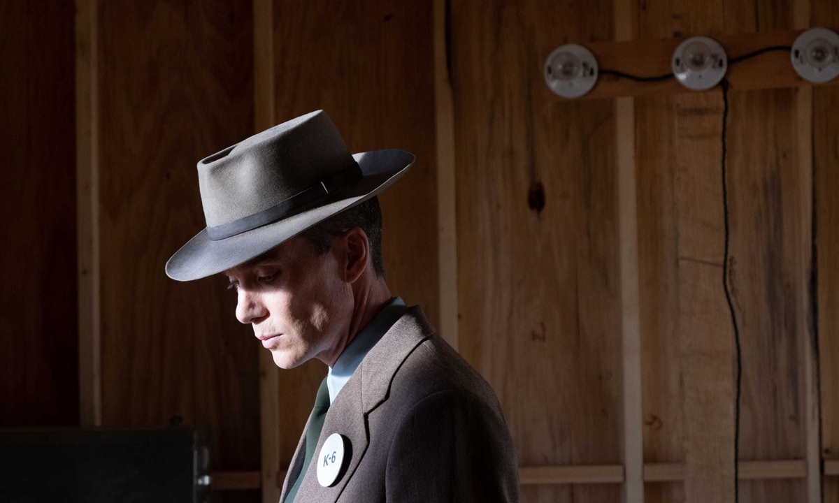 A still from the <em>movie Oppenheimer</em>, directed by Christopher Nolan, starring Cillian Murphy as J. Robert Oppenheimer Photo: VCG