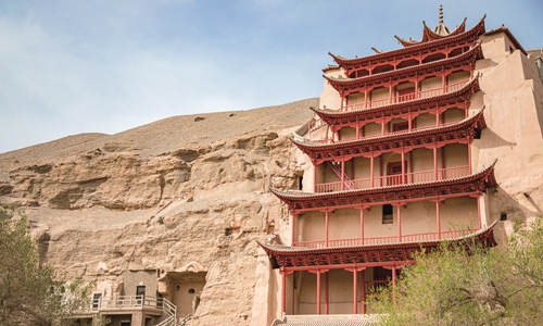 Mogao caves in Northwest China's Gansu Province Photo: VCG
