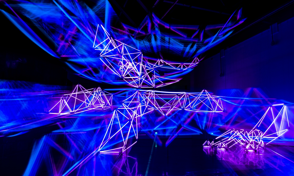 A work from the Texture Lighting exhibition Photo: Courtesy of Xiao Wu