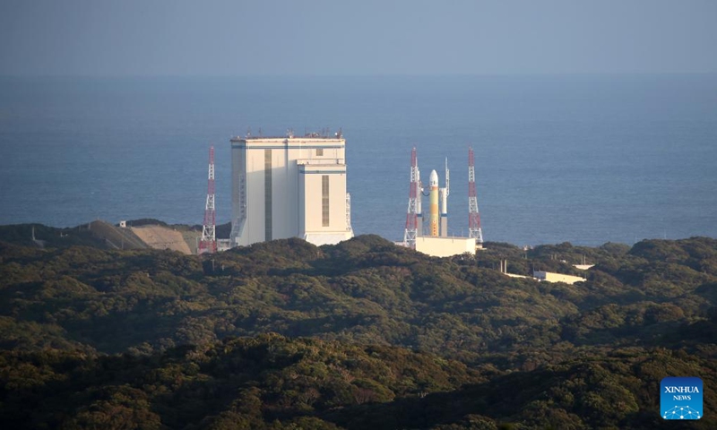 The H3 rocket test flight No.2 is ready to blast off from the Tanegashima Space Center on Tanegashima Island in the southwestern prefecture of Kagoshima, Japan, Feb. 16, 2024. Japan launched its flagship H3 rocket on Saturday nearly a year after the maiden launch failure, according to the country's space agency. (Xinhua/Yang Guang)