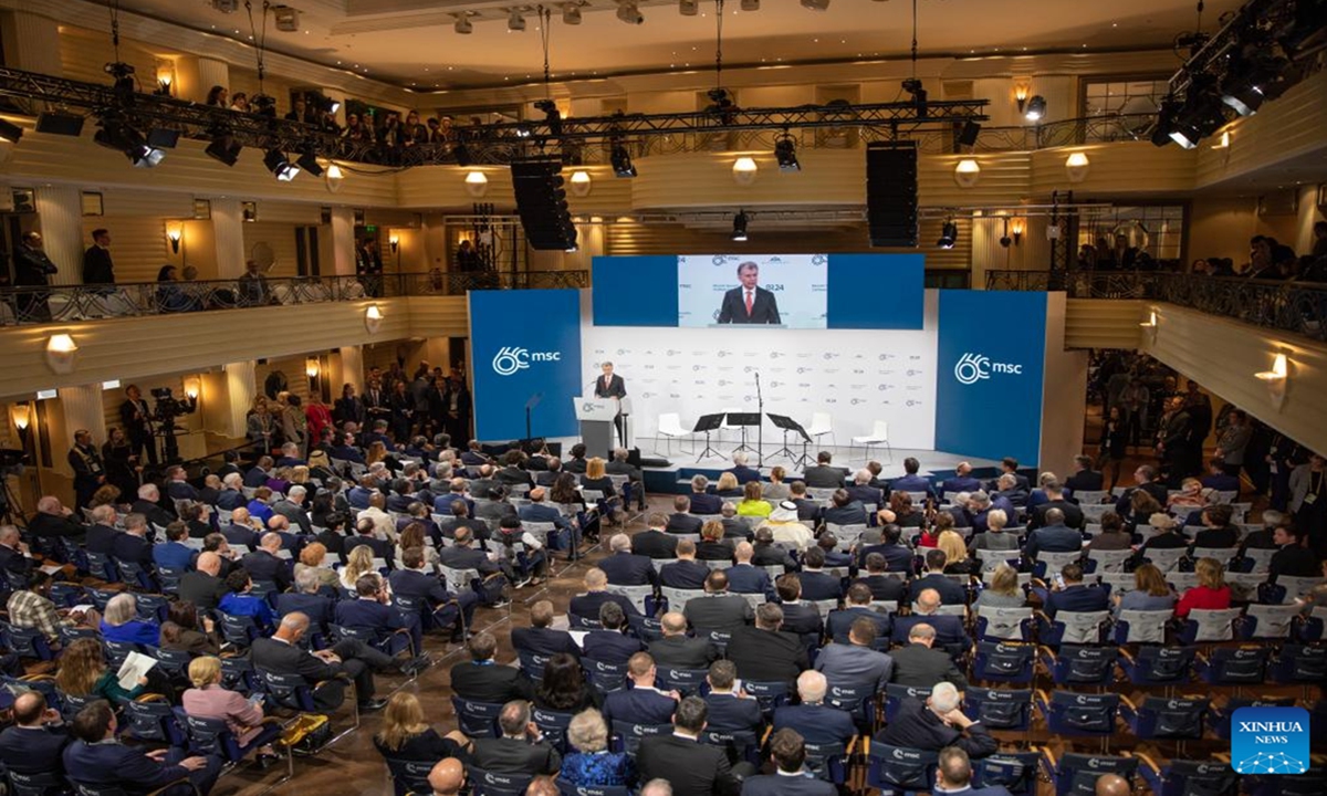 Le président de la Conférence de Munich sur la sécurité (MSC), Christoph Heusgen, s’exprime lors de l’ouverture de la 60e MSC à Munich, en Allemagne, le 16 février 2024. Photo : Xinhua