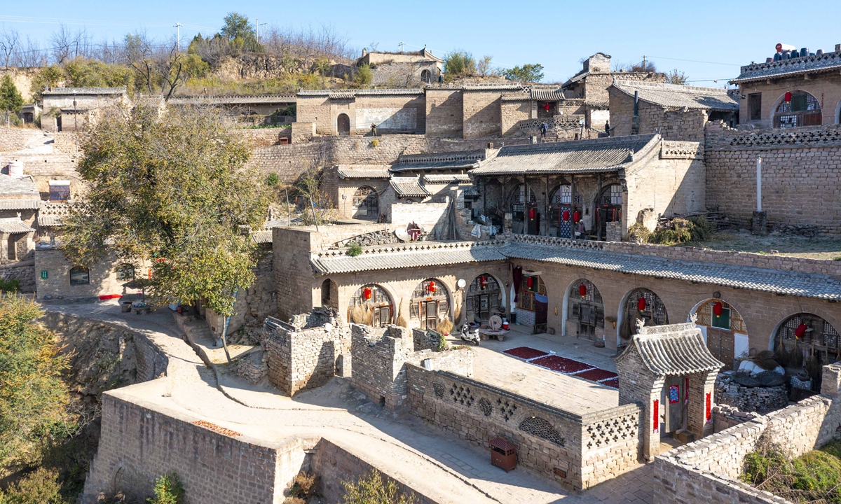 The ancient picturesque village Qikou located in Lüliang, western Shanxi Photo: Courtesy of Lu Pengyu