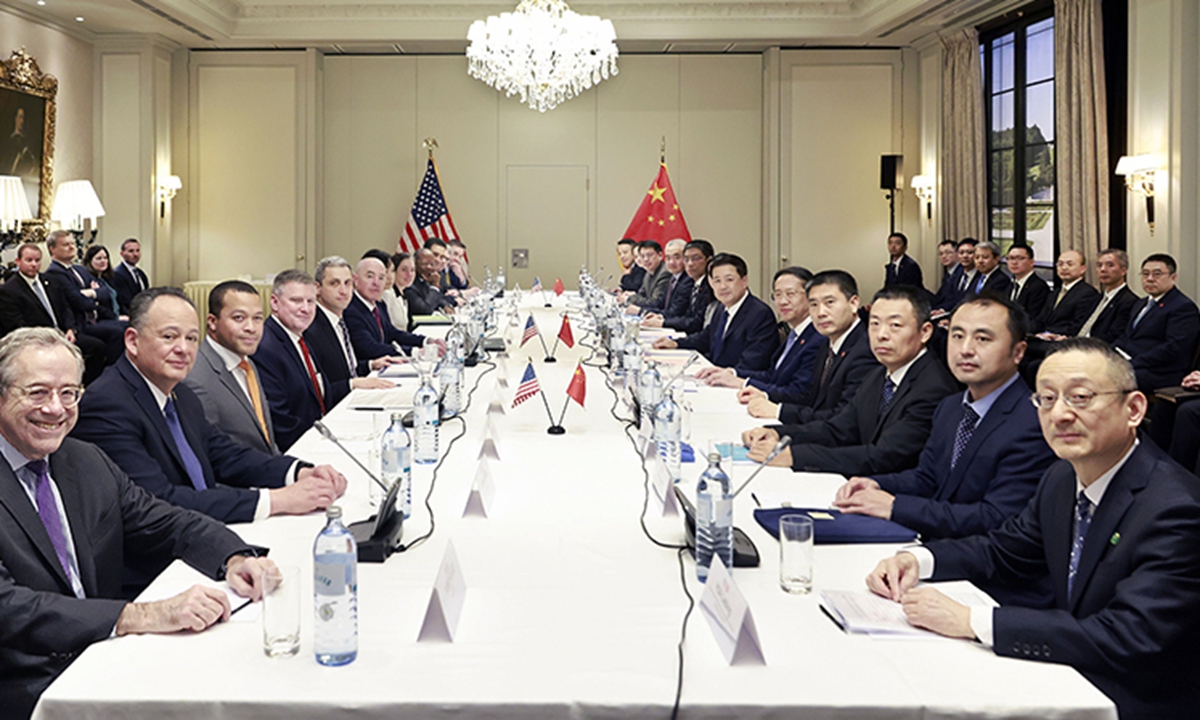 Chinese State Councilor and Minister of Public Security Wang Xiaohong meets with U.S. Homeland Security Secretary Alejandro Mayorkas in Vienna, Austria, Feb. 18, 2024. Photo/Xinhua