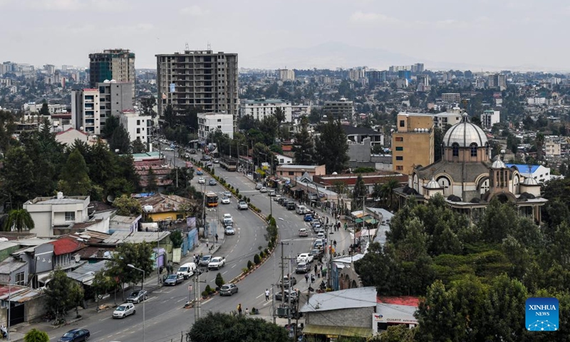 This photo taken on Feb. 13, 2024 shows a city view of Addis Ababa, Ethiopia.(Photo: Xinhua)
