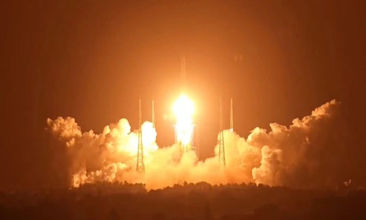 Em 23 de fevereiro de 2024,<strong>today 777 baixar -</strong> o Longa Marcha-5 foi lançado do Local de Lançamento Espacial de Wenchang na província de Hainan, no sul da China. Foto: Cortesia de Sun Handong