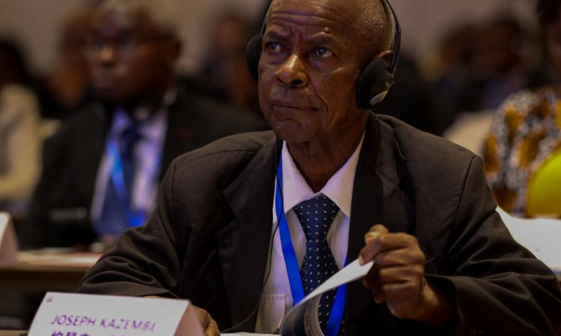 A participant attends the 13th Meeting of the China-Africa Think Tanks Forum in Dar es Salaam, Tanzania, March 8, 2024. The forum opened in Tanzania's port city of Dar es Salaam Friday, with participants describing it as a springboard for the continent's economic and industrialization agenda. (Photo by Herman Emmanuel/Xinhua)