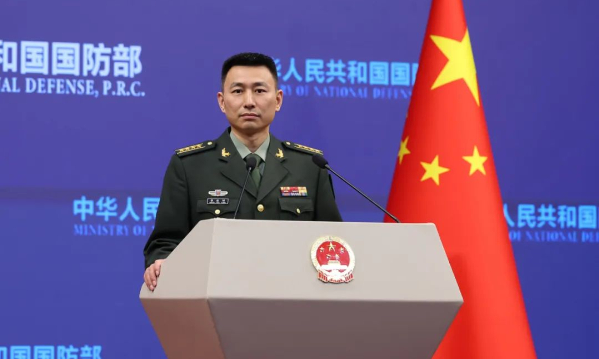 Zhang Xiaogang, spokesperson for the Ministry of National Defense. Photo:Ministry of National Defense