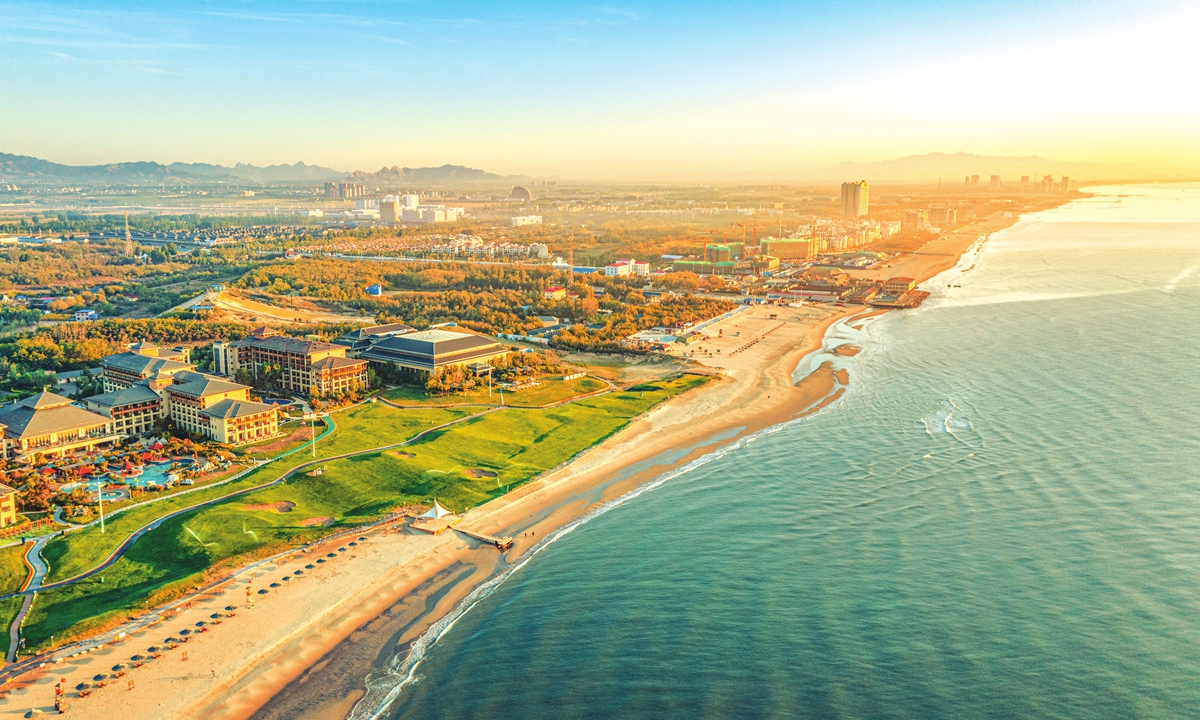 A view of Beidaihe district of Qinhuangdao, North China's Heibei Province. Photo: VCG