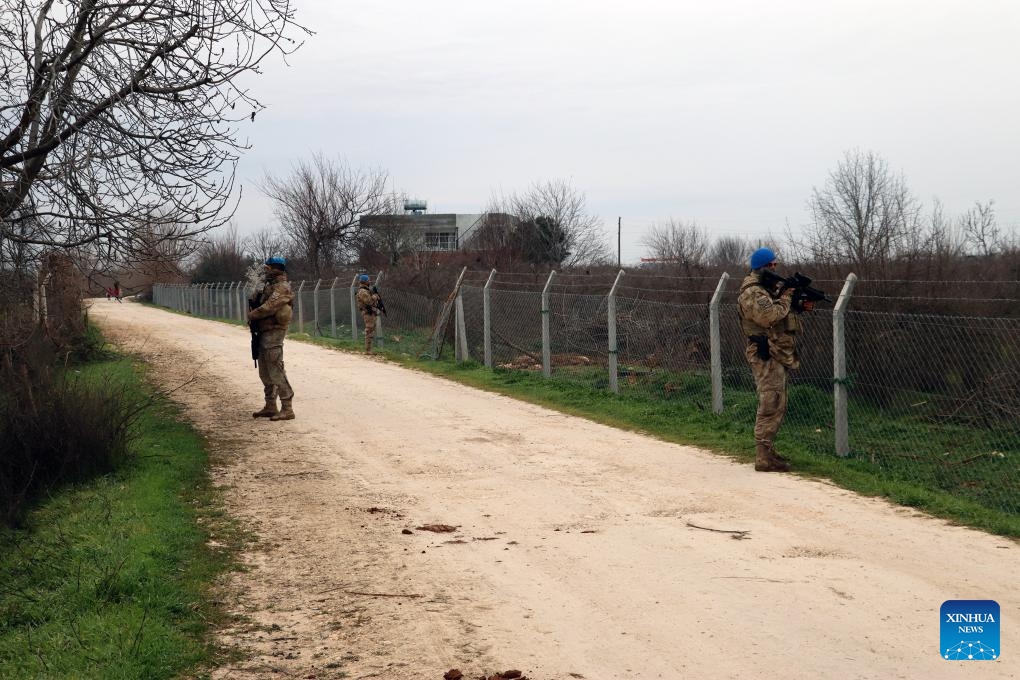 Turkish security forces conduct an operation in Sanliurfa, Türkiye, on March 6, 2024. The Turkish gendarmerie and police destructed a total of 59 caves, bunkers, and explosive depots belonging to the outlawed Kurdistan Workers' Party (PKK) in joint operations across nine eastern and southern provinces, a cabinet minister said on Wednesday.(Photo: Xinhua)