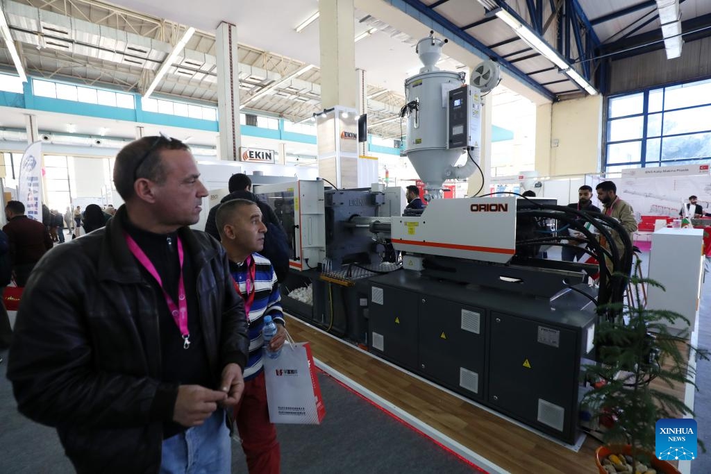 People visit the International Exhibition of Iron, Steel, and Mining Products (Metal & Steel Algeria Expo 2024) in Algiers, Algeria, on March 6, 2024. Metal & Steel Algeria Expo 2024 is held here from March 5 to March 7.(Photo: Xinhua)