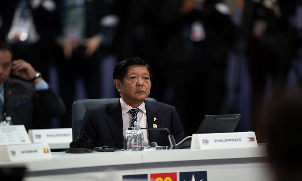 This handout taken and released on March 6, 2024 by the ASEAN-Australia Special Summit 2024 shows Philippines' President Ferdinand Marcos Jr. attending the Leaders' Plenary during the ASEAN-Australia Special Summit 2024 in Melbourne. Photo: AFP