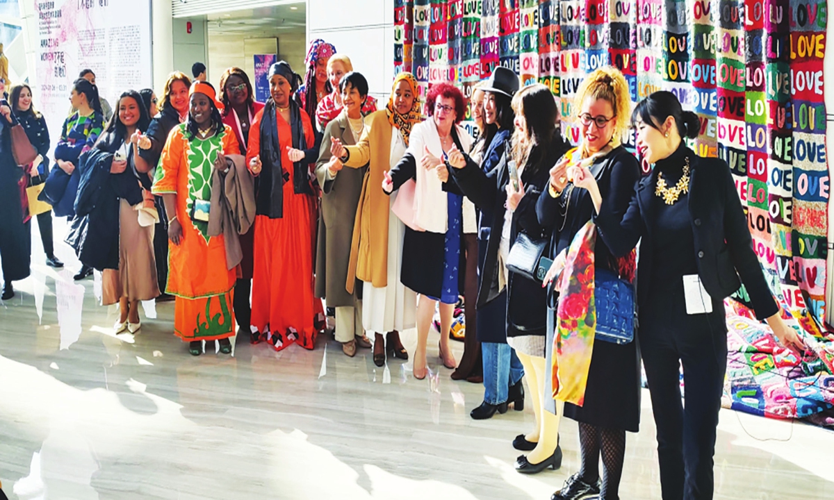 Foreign ambassadors and diplomats attend exhibition to celebrate International Women’s Day