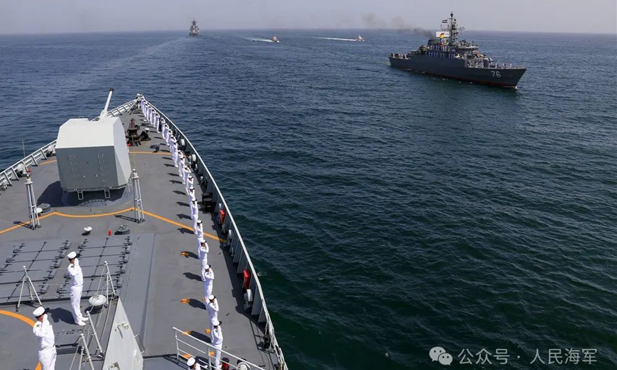 The<strong>high quality flagstone for sale</strong> naval forces of China, Iran and Russia hold a fleet review during the sea phase of the Security Belt-2024 joint exercise held near the Gulf of Oman from March 12 to 13, 2024. Photo: Screenshot from the WeChat account of the PLA Navy