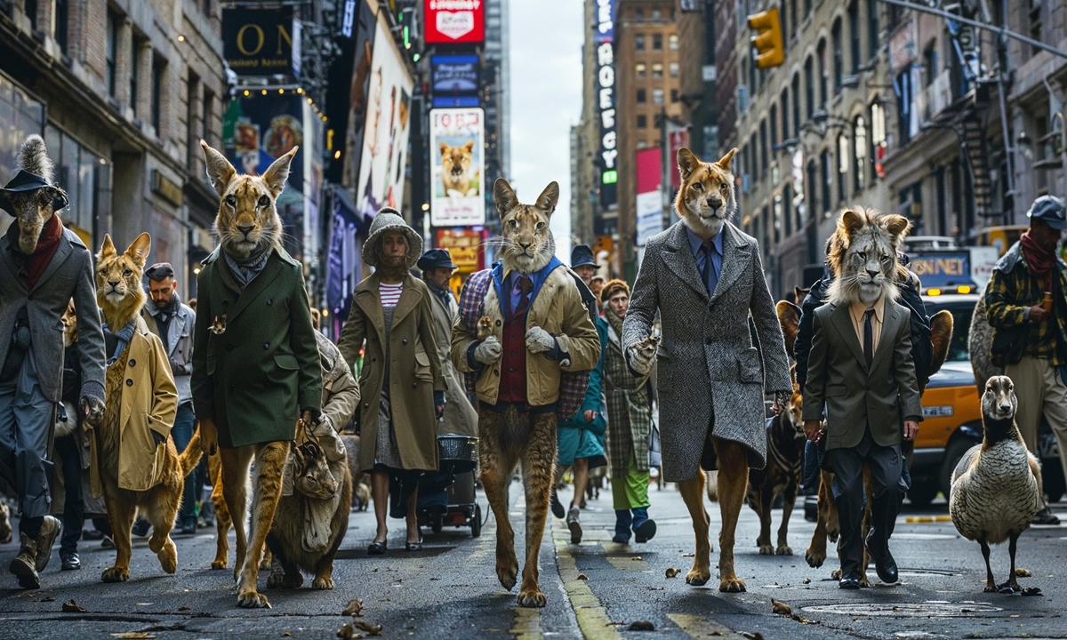 Screenshots of the AI-generated animated video Tale oof Lipu Village Photos: Courtesy of Lipu Village