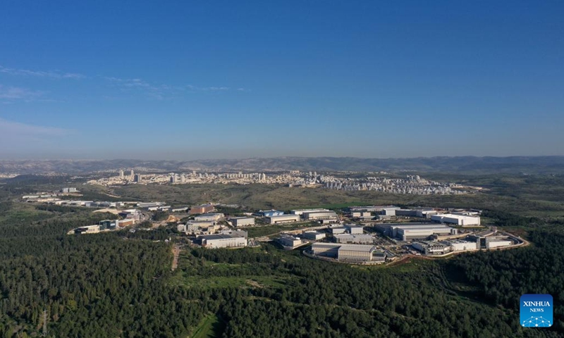 An aerial drone photo taken on March 13, 2024 shows a view of Ben Shemen Forest near central Israeli city of Modiin.(Photo: Xinhua)