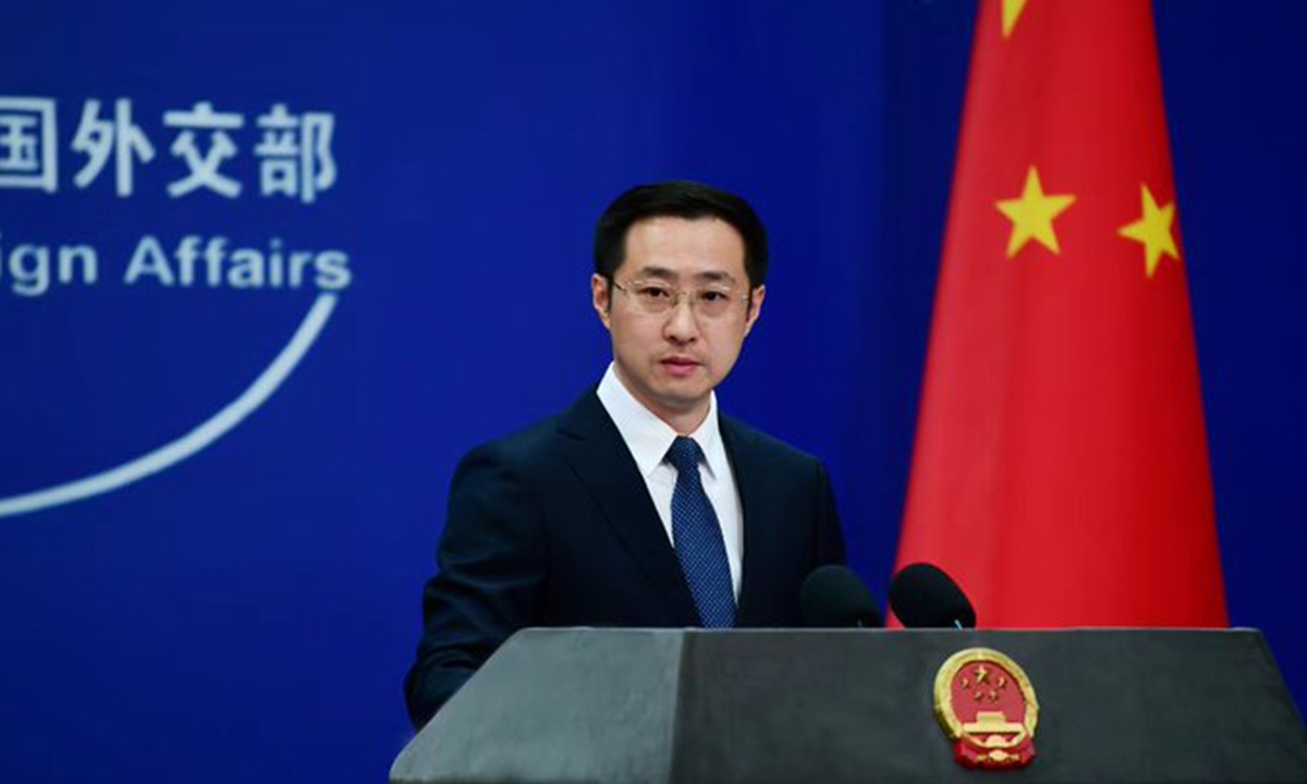 Lin Jian, the newly appointed 34th spokesperson of China's Ministry of Foreign Affairs, meets the press. Photo: Courtesy of China's Ministry of Foreign Affairs