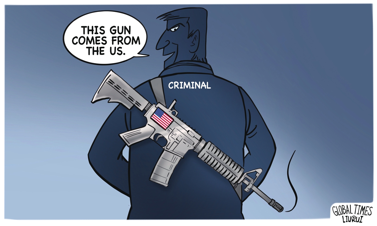 Facilitating criminality.Illustration: Liu Rui/GT