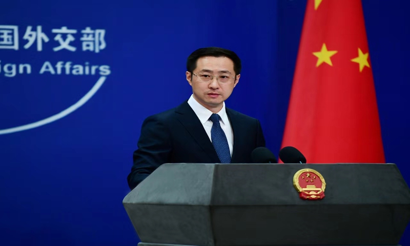 Lin Jian, the newly appointed 34th spokesperson of China's Ministry of Foreign Affairs, meets the press. Photo: Courtesy of China's Ministry of Foreign Affairs