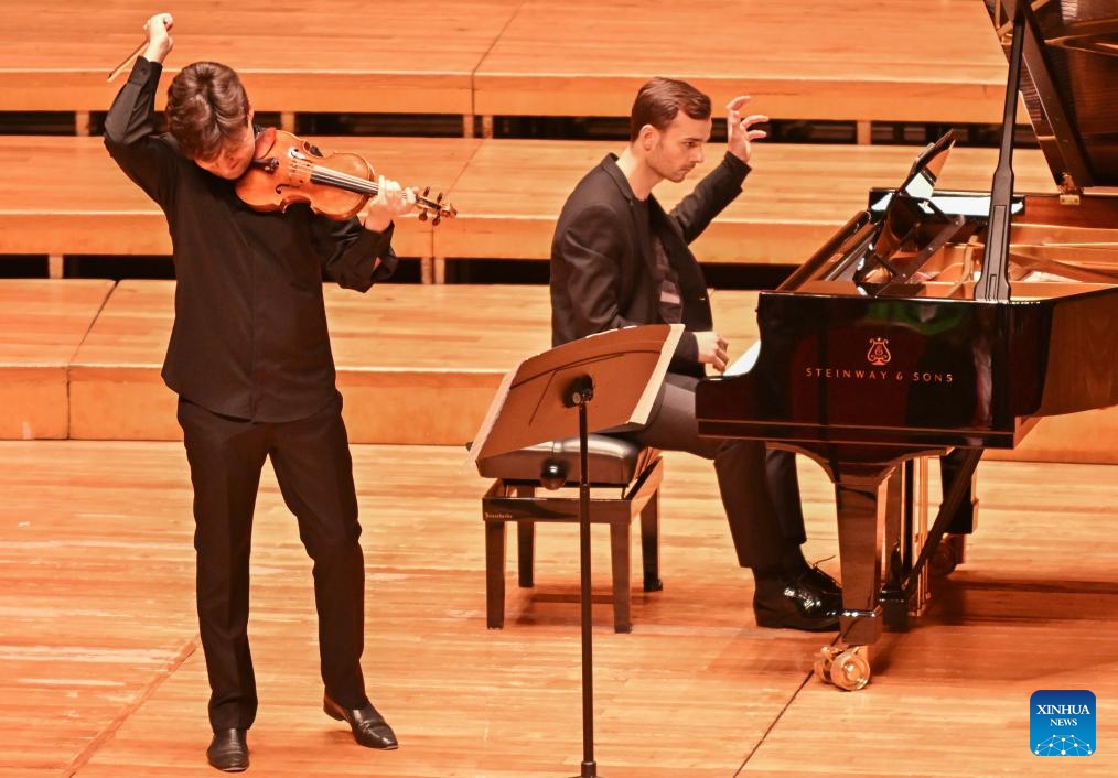 French artists perform during a Sino-French concert at Qintai Concert Hall in Wuhan, central China's Hubei Province, March 19, 2024.(Photo: Xinhua)