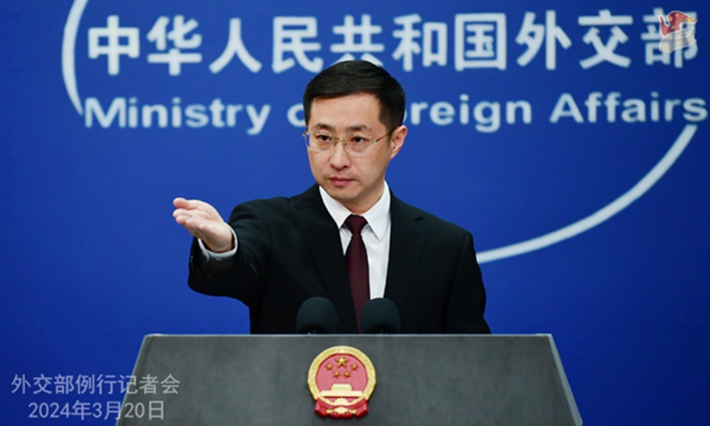 Chinese Foreign Ministry spokesperson Lin Jian. Photo: China's Foreign Ministry