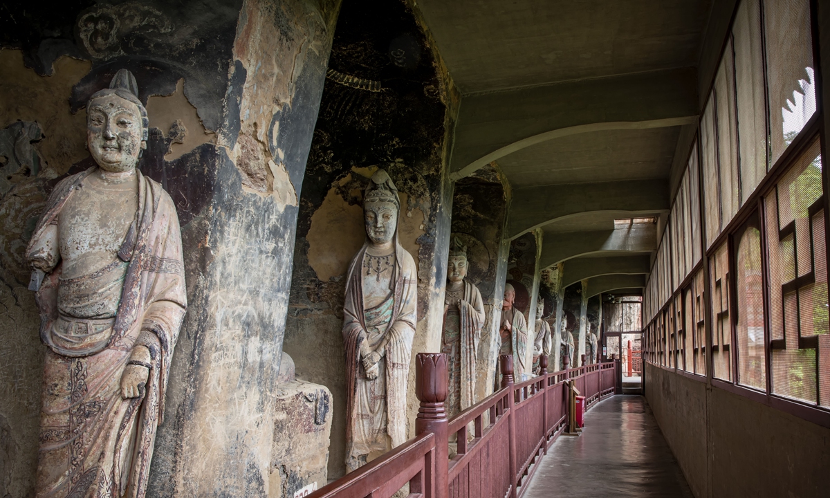 Buddhist statues at the site  Photo: VCG