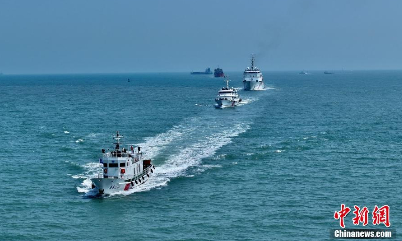 Mainland maritime authorities conduct joint patrol in waters west of Taiwan Straits