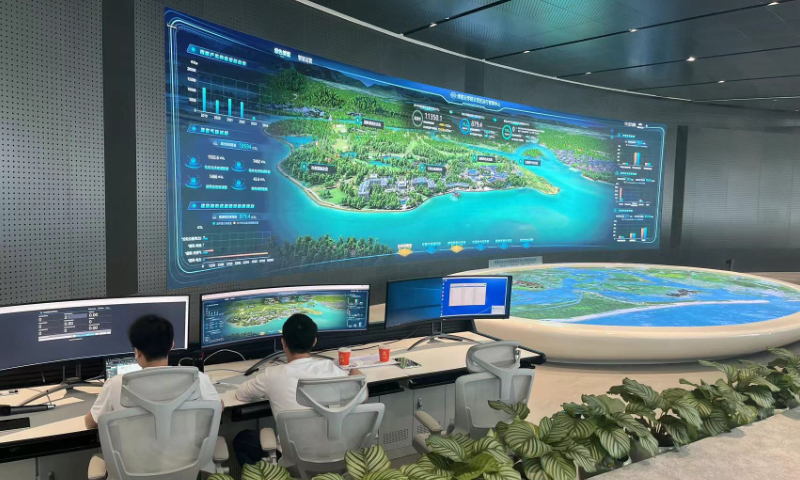 Photo taken on March 27, 2024 shows the Boao near-zero carbon demonstration zone in Boao, South China's Hainan Province. Photo: Ma Mengyang/GT