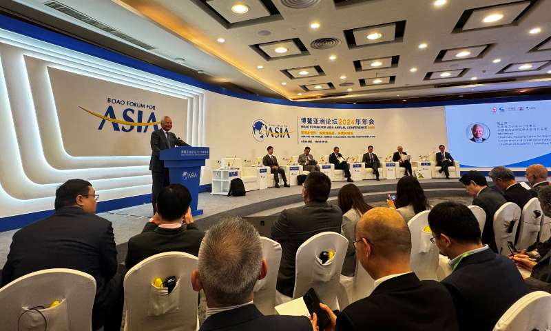 A panel discussion on the South China Sea issue takes place during the Boao Forum for Asia Annual Conference 2024 in Boao, South China's Hainan Province, on March 28, 2024. Photo: Liu Caiyu/GT