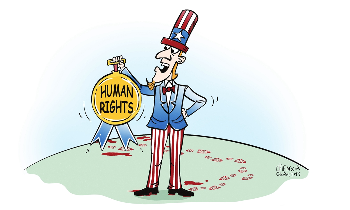 US a hypocritical 'human rights champion' as its actions and words don't match