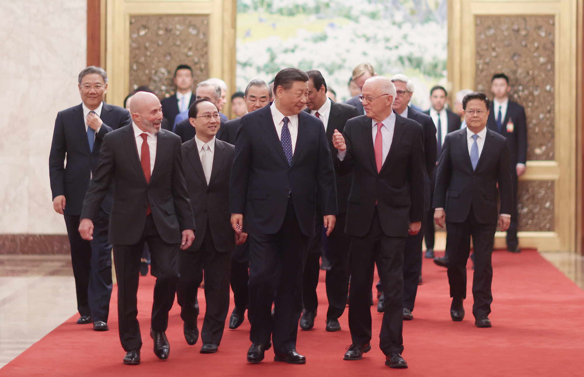 Chinese President Xi Jinping meets with representatives from American business, strategic and academic communities at the Great Hall of the People in Beijing, March 27, 2024. Photo:cnsphoto