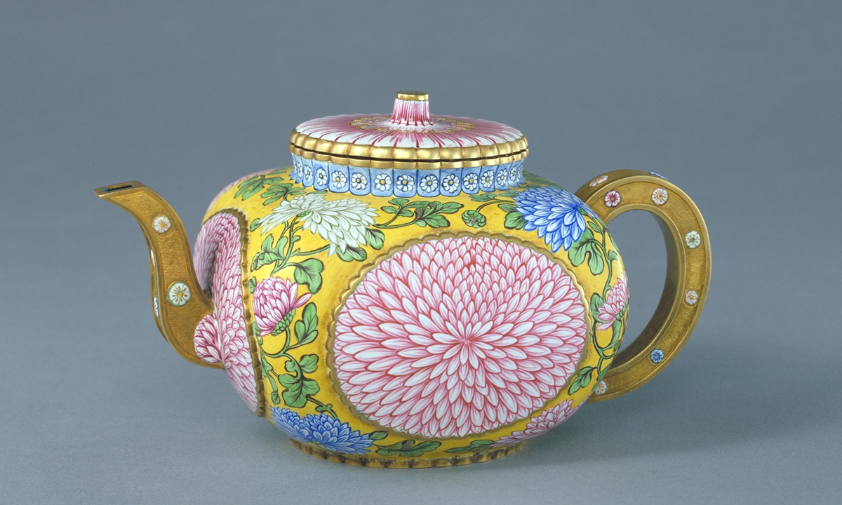 A Qing Dynasty pot collected by the Palace Museum Photo: Courtesy of the Palace Museum