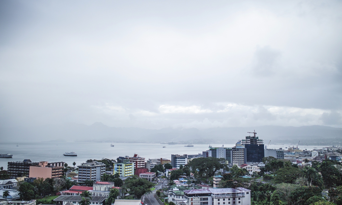 The city view of Suva, capital of Fiji Photo: Shan Jie/GT