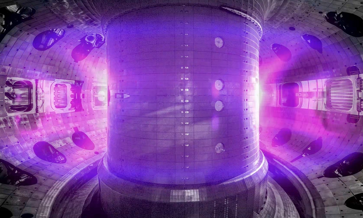 The vacuum chamber of HL-3 Photo: Courtesy of the Southwestern Institute of Physics