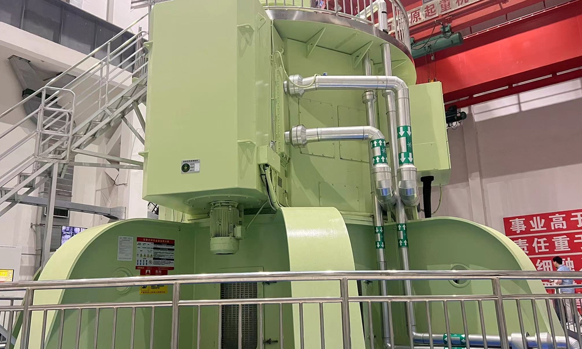 Picture shows the impulse generator that provides power for the operation of HL-2 and HL-3 at the SWIP. Photo: Leng Shumei/Global Times