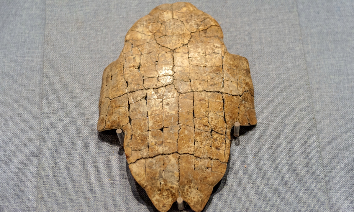 An oracle bone at the Yinxu Ruins Photo: VCG