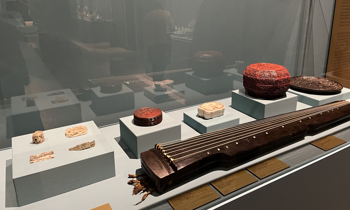 Artifacts on display at the exhibition Photo: Courtesy of the Shanghai Museum