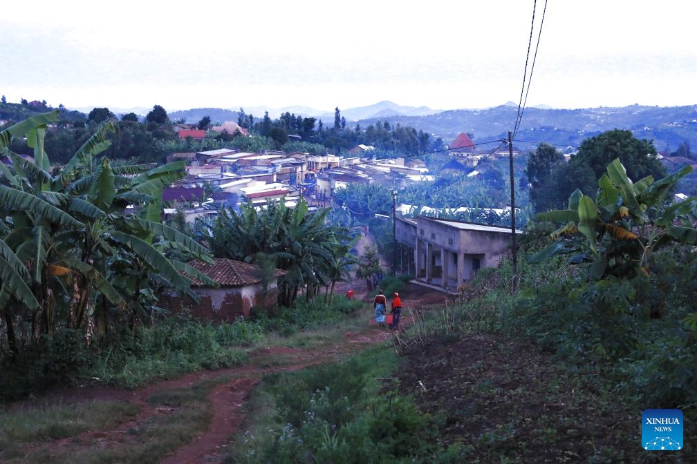 This photo taken on April 6, 2024 shows a village in Muhanga district of the Southern Province, Rwanda.(Photo: Xinhua)