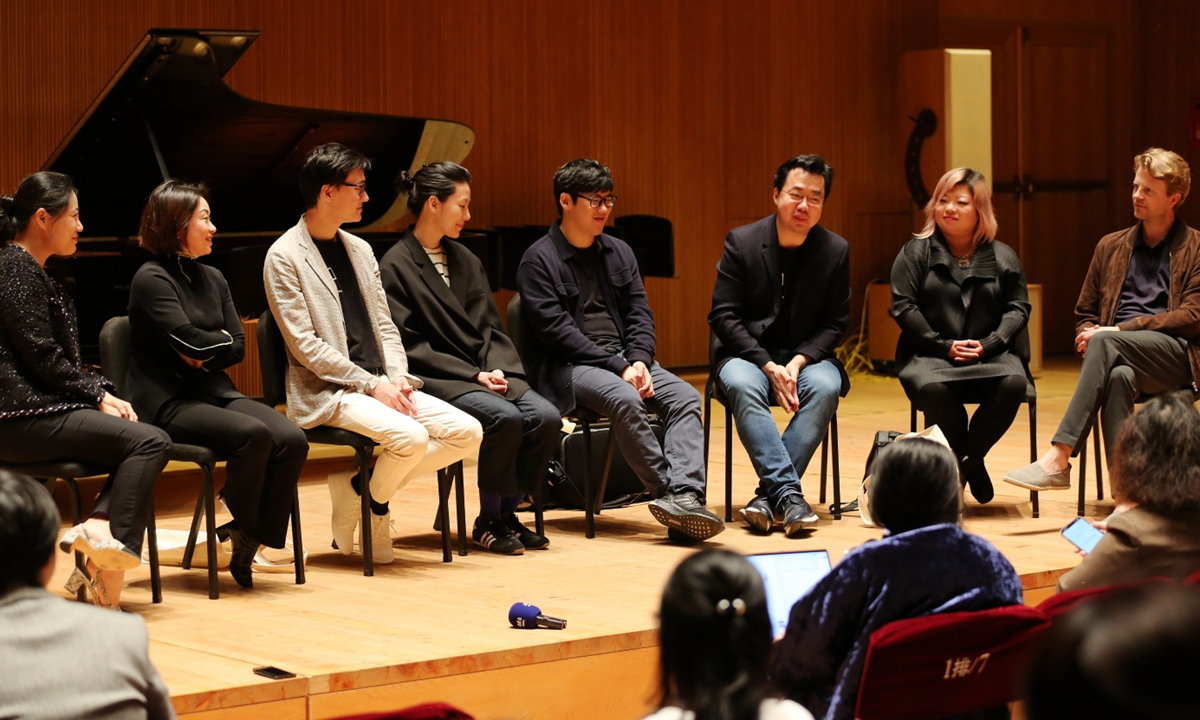 Artists attend a press conference for the music festival Photo: Courtesy of The Shanghai Symphony Orchestra