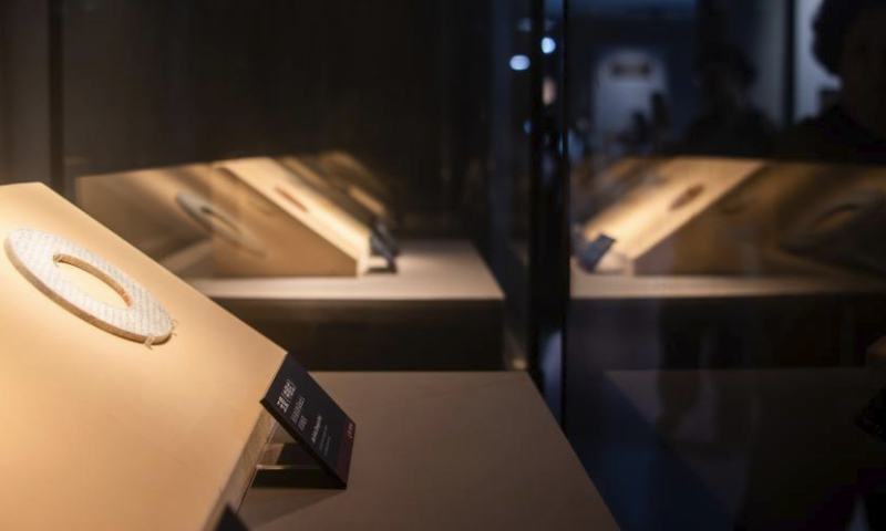 People visit Jingzhou Museum in the city of Jingzhou, central China's Hubei Province, April 13, 2024. Many citizens and tourists chose to spend their leisure time at the museum on Saturday. (Xinhua/Wu Zhizun)