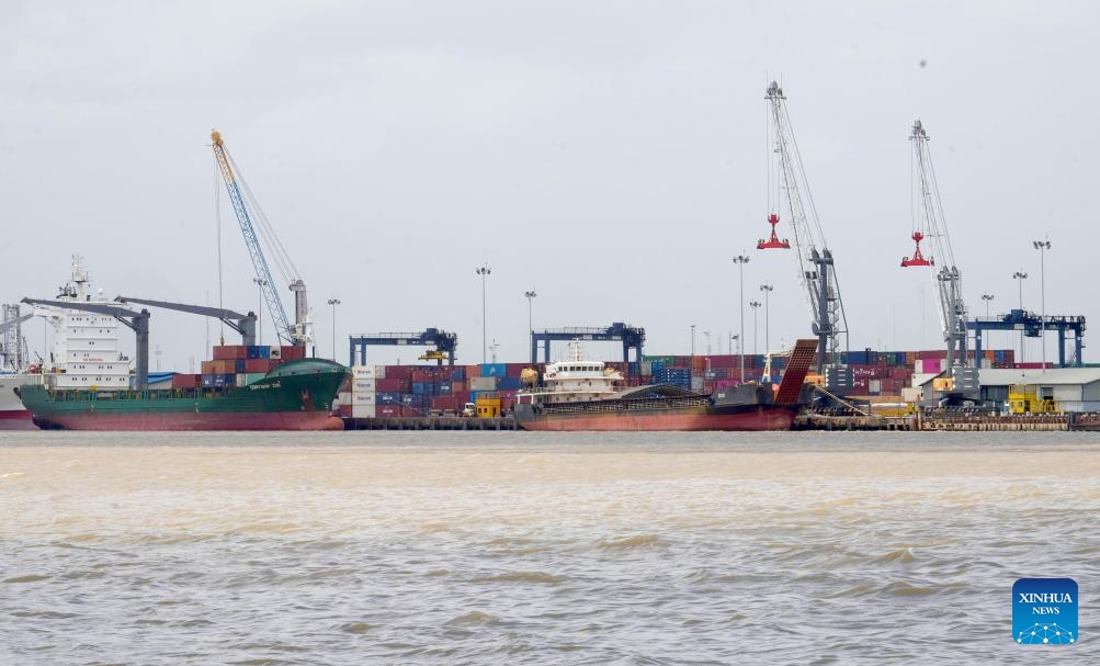 This photo taken on April 5, 2024 shows a harbor in Paramaribo, Suriname.(Photo: Xinhua)