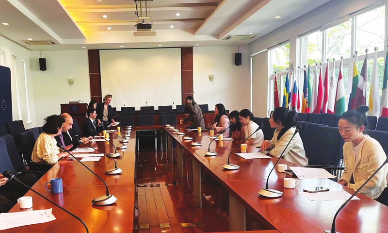 EUNIC holds a press conference on April 16 in Beijing. Photo: Courtesy of EUNIC
