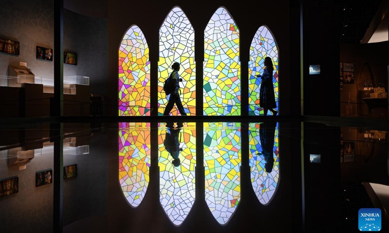 People visit an exhibition titled Gaudi: Moment is Eternity in Wuhan, central China's Hubei Province, April 18, 2024. Opened here on Thursday, the exhibition will last until October 20.(Photo: Xinhua)