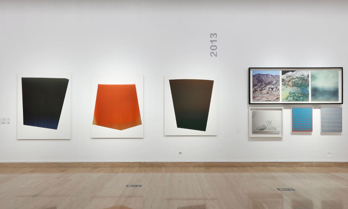 Some of the artworks at the exhibition Photo: Courtesy of the National Art Museum of China