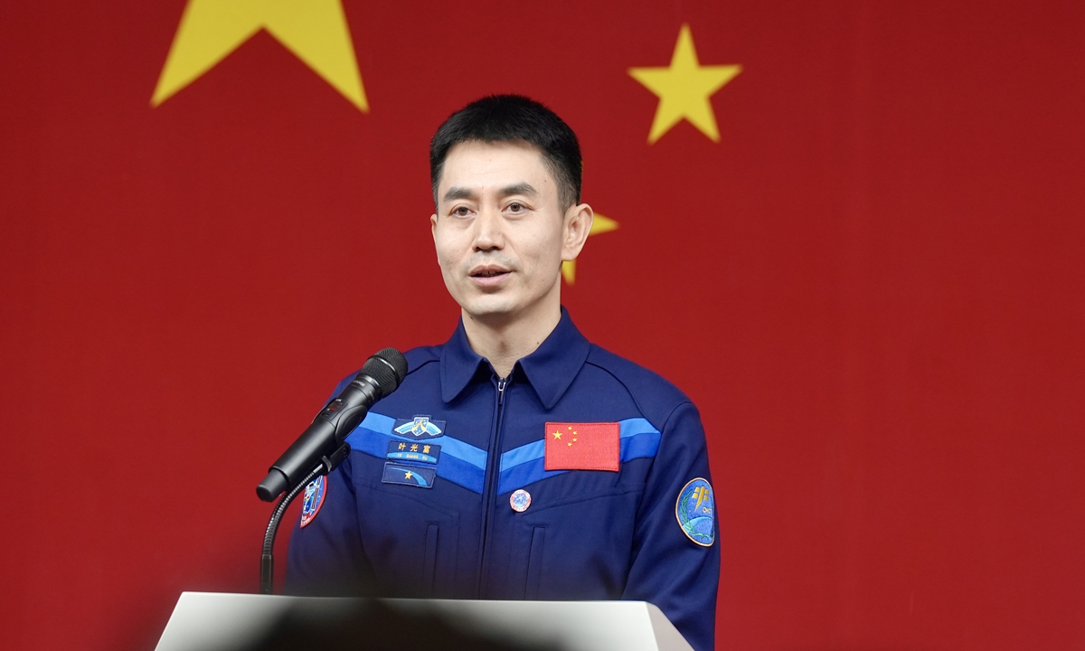  Ye Guangfu, mission commander of the Shenzhou-18 crew. Photo: Fan Anqi/GT