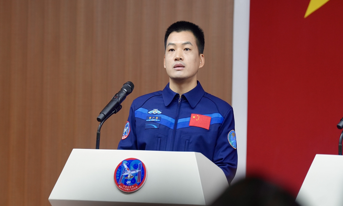 Li Guangsu, mission commander of the Shenzhou-18 crew. Photo: Fan Anqi/GT