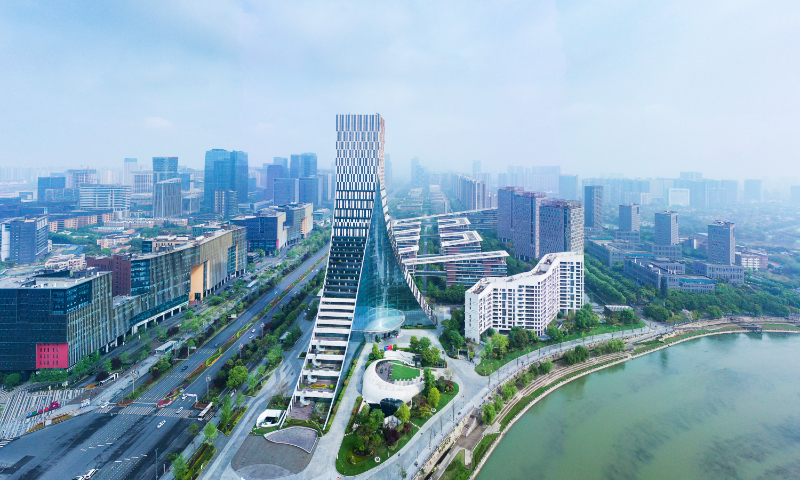 An aerial view of Chengdu Hi-tech Industrial Development Zone in Chengdu, Southwest China's Sichuan Province Photo: VCG