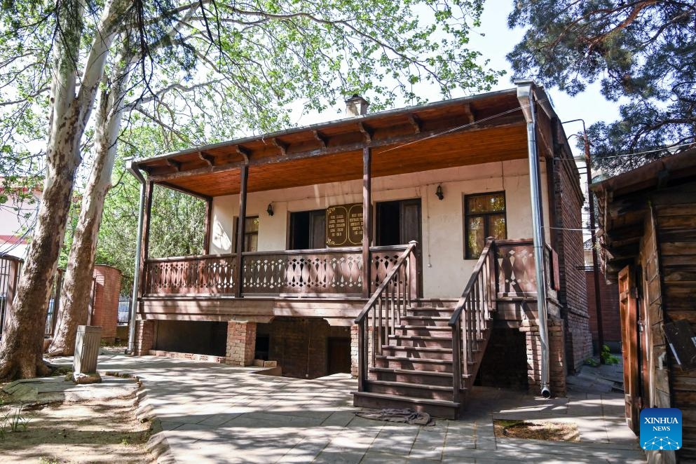 This photo taken on April 22, 2024 shows the Underground Printing House Museum in Tbilisi, Georgia.(Photo: Xinhua)
