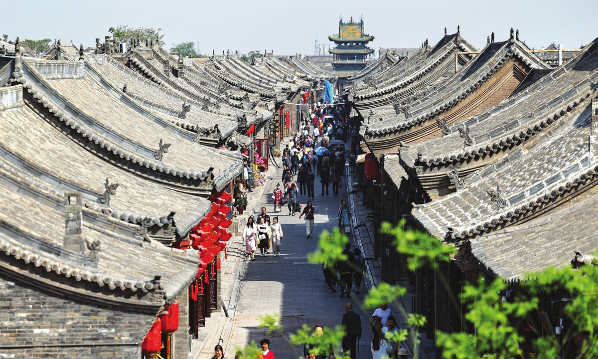 Pingyao Ancient City, a UNESCO World Cultural Heritage in Northwest China's Shanxi Province Photo: VCG